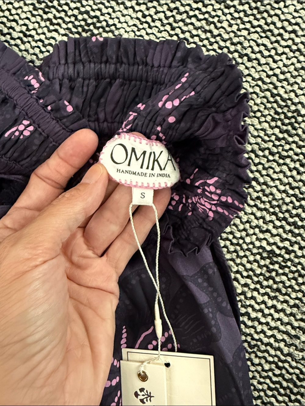 NWT OMIKA Rosalina Skirt Mara Midnight Brand New Purple Maxi Skirt - Picture 2 of 3